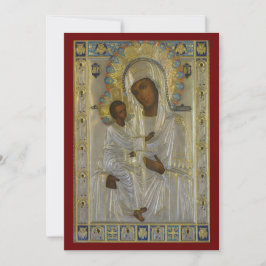 Jerusalem-Symbol der Gottesmutter-Gebetskarte Dankeskarte