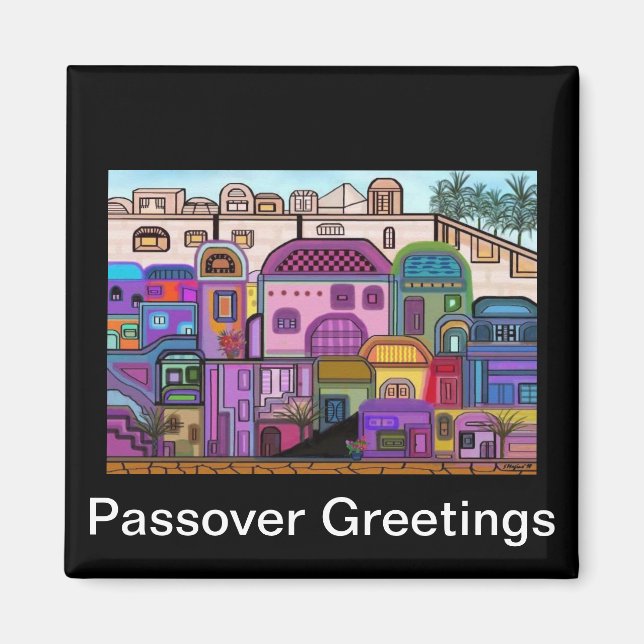 Jerusalem Tapestry Passover Magnet (Vorne)