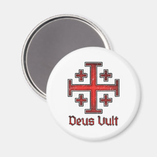 Jerusalem Tempelritter Kreuz Christentum Magnet
