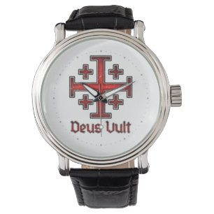 Jerusalem Tempelritter Kreuzfahrer Kreuz Christent Armbanduhr