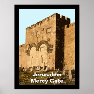 Jerusalem - Tor der Barmherzigkeit Poster