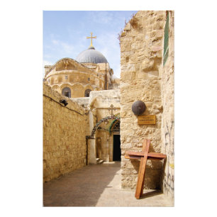 Jerusalem über Dolorosa Station IX des Kreuzes Fotodruck