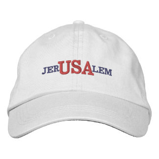 Jerusalem USA Bestickte Baseballkappe
