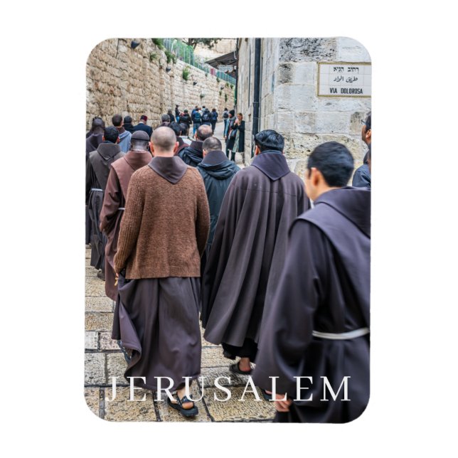 Jerusalem Via Dolorosa Kühlschrankmagnet Magnet (Vertikal)