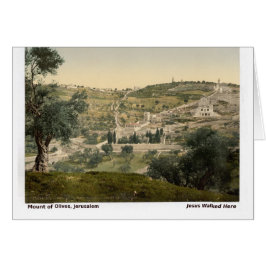 Jerusalem Vintage Photo Historic Christmas Card