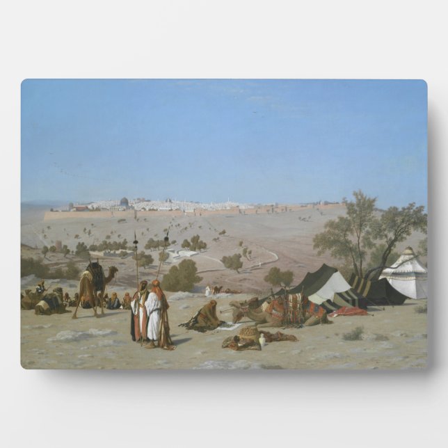 Jerusalem vom Berg der Oliven | 1880 Fotoplatte (Vorderseite)