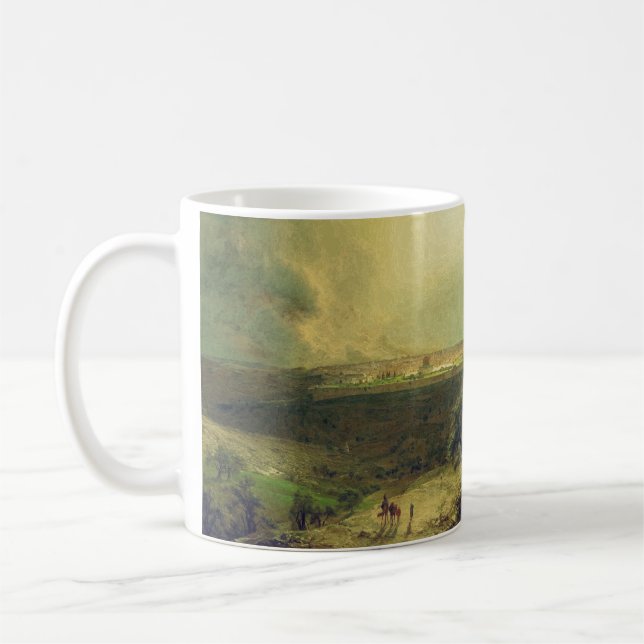 Jerusalem vom Berg der Oliven Kaffeetasse (Links)
