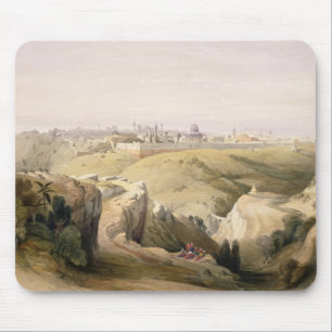 Jerusalem vom Ölberg, am 8. April 1839 Mousepad