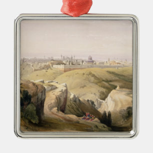Jerusalem vom Ölberg, am 8. April 1839 Ornament Aus Metall