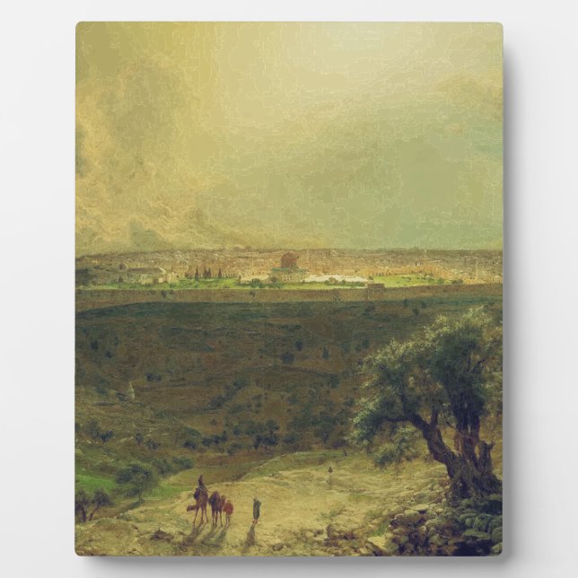 Jerusalem vom Ölberg Fotoplatte (Vorderseite)