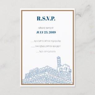 Jerusalem Walls RSVP CARDS Einladung