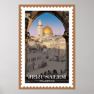 Jerusalem: Zeitloses Tapestry über Kultur und Gesc Poster