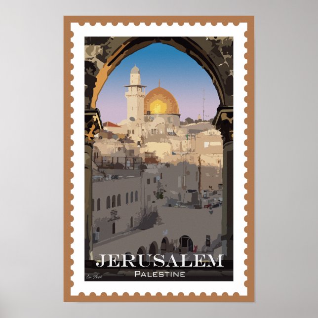 Jerusalem: Zeitloses Tapestry über Kultur und Gesc Poster (Vorne)