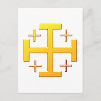 Jerusalemkreuz Kreuz Postkarte