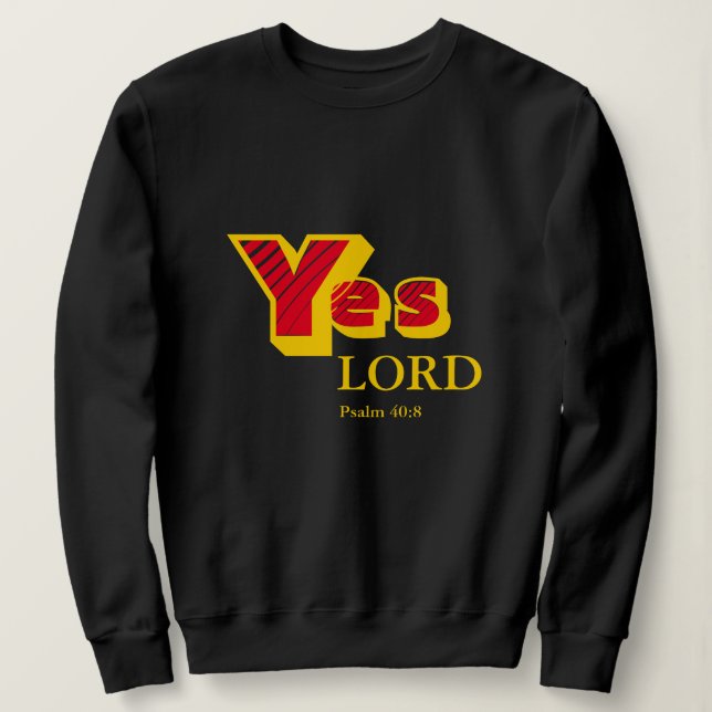 JES LORD | Der Wille Gottes | Anpassbare Schrift Sweatshirt (Design vorne)