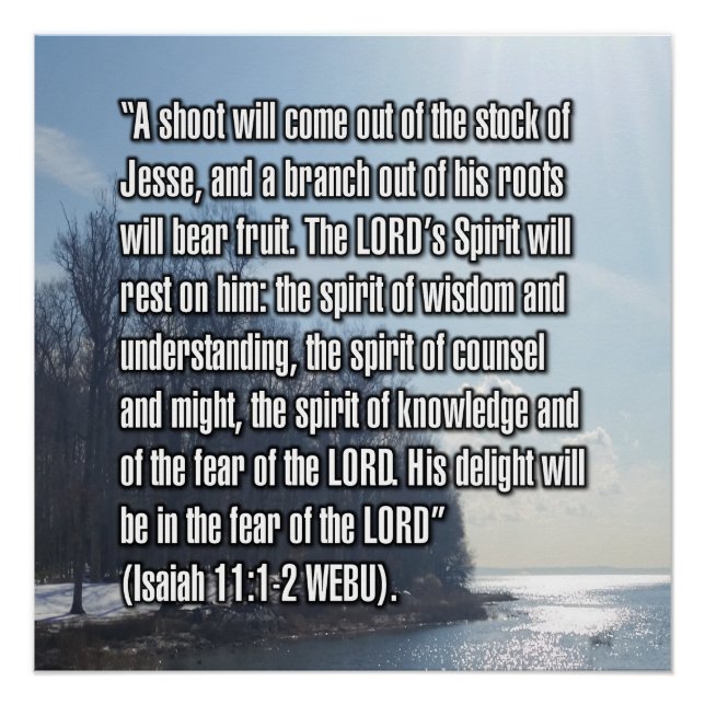 Jesaja 11:1-2 WEBU Poster (Vorderseite)