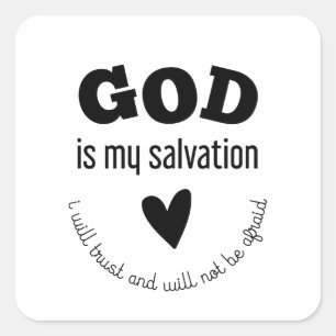 Jesaja 12:2 Gott ist meine Rettung Sticker