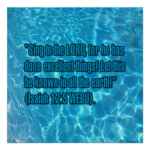 Jesaja 12:5 WEBU Poster