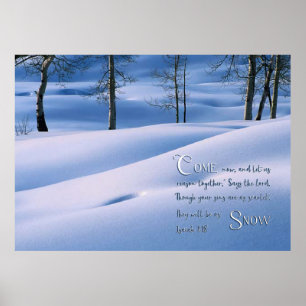 Jesaja 1:18 Inspirierend Poster