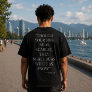 Jesaja 1:18 T-Shirt Christliches Vergebungsshirt