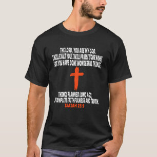 Jesaja 251 Bibelverse Schrift T-Shirt
