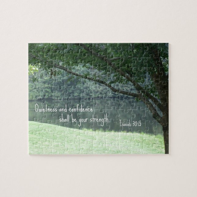 Jesaja 30:15 Ruhe und Zuversicht werden... Puzzle (Horizontal)