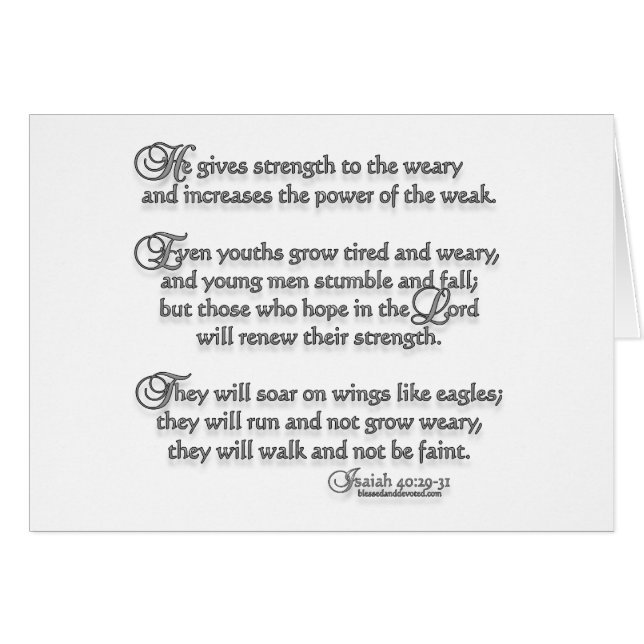 Jesaja-40:29 - 31 (Vorderseite (Horizontal))