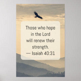 Jesaja 40,31 Adler-Schriftposter Poster