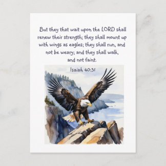 Jesaja 40:31 Sie, die auf den Herrn warten Postkarte