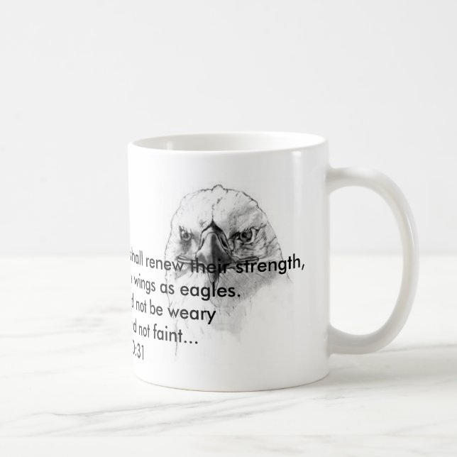 Jesaja-40:31 Tasse (Rechts)