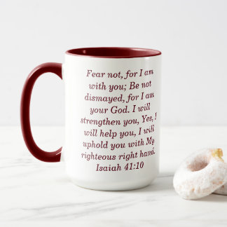 Jesaja 41,10 Benutzerdefinierter Schrifttext Zweif Tasse