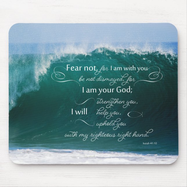 Jesaja 41 10 Bibel-Vers Mousepad (Vorne)