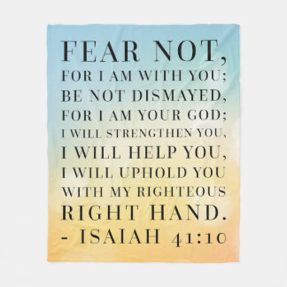 Jesaja-41:10 Bibel-Zitat Fleecedecke