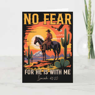 Jesaja 41_10 Cowboy Bibelvers christlicher Western Karte