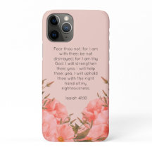 Jesaja 41,10 iPhone 11 Pro Hülle | Rosa Blumen