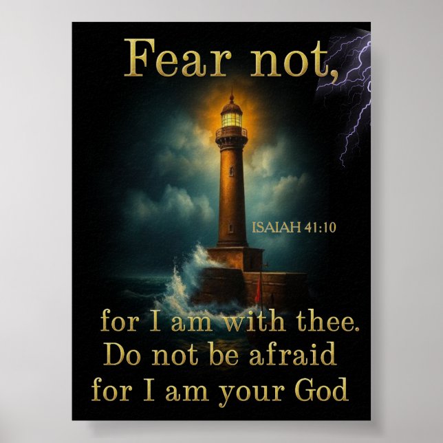 JESAJA 41:10 Schrift Poster (Vorne)