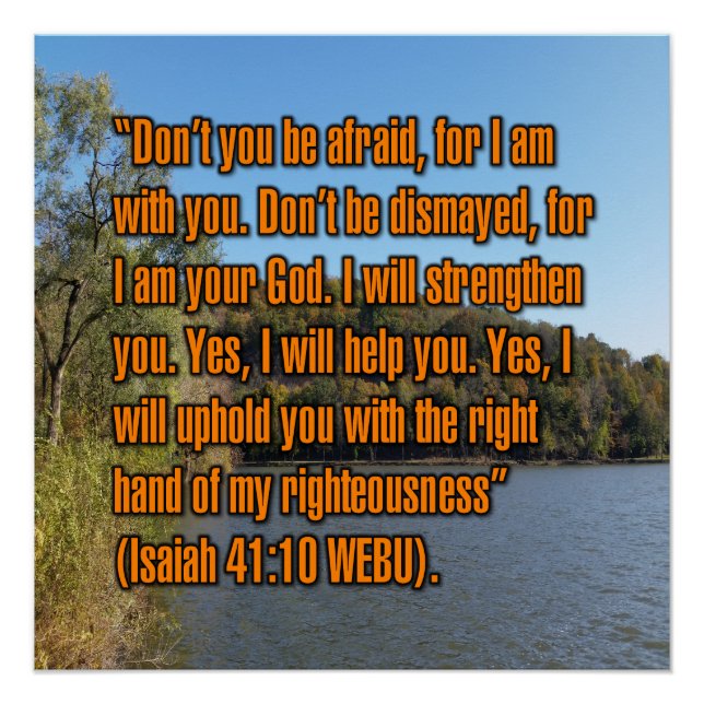 Jesaja 41:10 WEBU Poster (Vorderseite)
