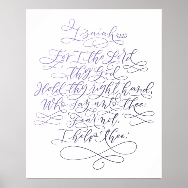 Jesaja 41:13 poster (Vorne)