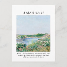 Jesaja 43:19 Siehe, ich will ein Neues tun Postkarte