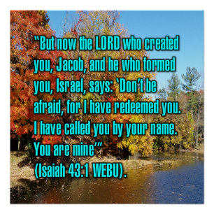 Jesaja 43:1 WEBU Poster