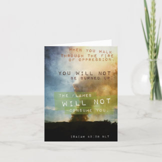 Jesaja-43:2 inspirierend notecard karte