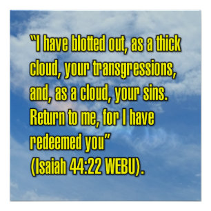 Jesaja 44:22 WEBU Poster
