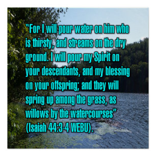 Jesaja 44:3-4 WEBU Poster