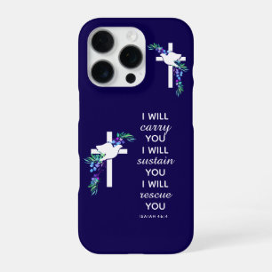 Jesaja 46:4 Inspirierendes Kreuz-Handyhülle iPhone 16 Pro Hülle