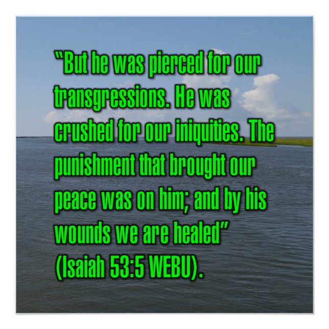 Jesaja 53:5 WEBU Poster (Vorderseite)