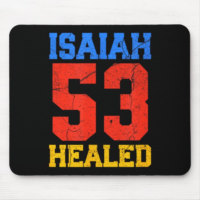 Jesaja 53 Geheiligt Christlich Inspirierend  Mousepad (Vorne)
