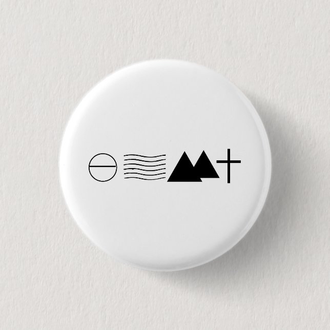 Jesaja-54:10 inspirierend Knopf Button (Vorderseite)