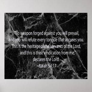 Jesaja-54:17 Poster