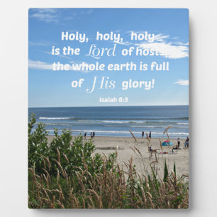 Jesaja 6:3 Heilig, heilig, heilig, heilig ist der Fotoplatte