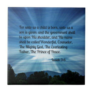 Jesaja 9:6 Denn für uns ist ein Kind geboren... Fliese